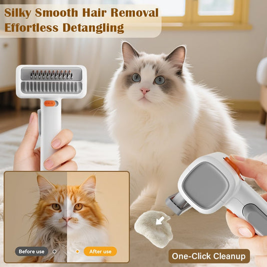 2-IN-1 Pet Self-Detangling & Grooming Comb