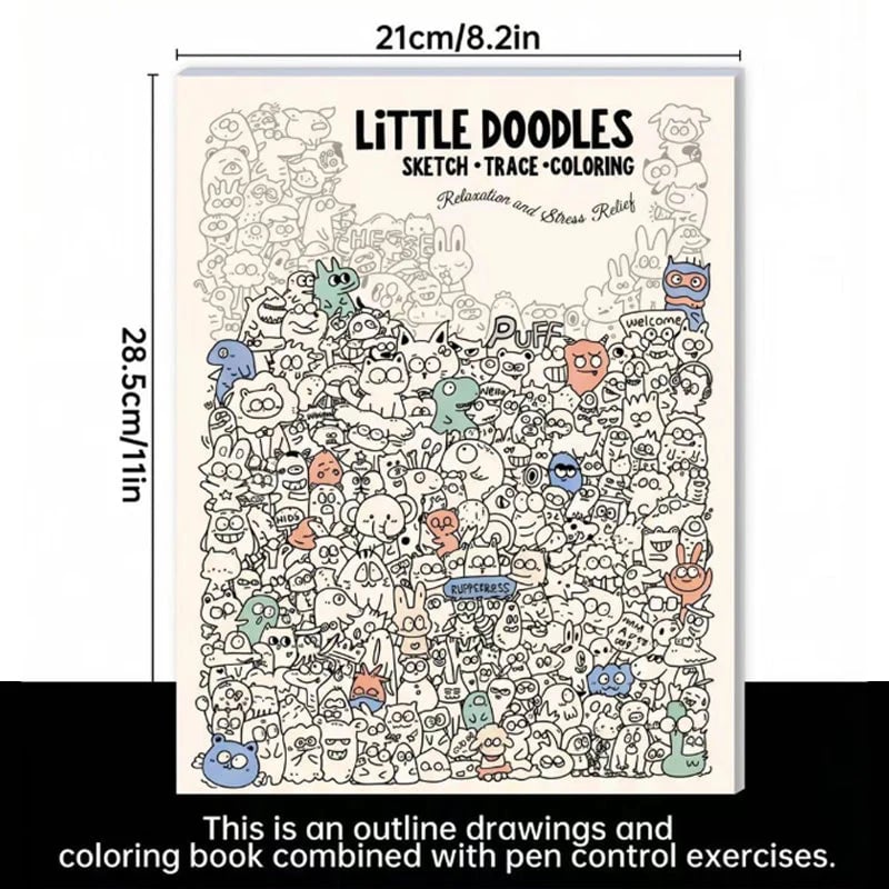 ⏰Creative Doodle Art Coloring Book