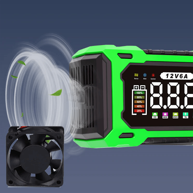 ⚡ Dailyardpromax® 12V 6A Smart Car Battery Charger with Pulse Repair – Fast, Safe & Extend Battery Life 🚗🔋✨