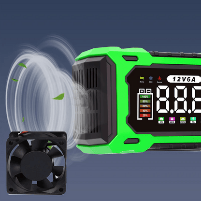 ⚡ Dailyardpromax® 12V 6A Smart Car Battery Charger with Pulse Repair – Fast, Safe & Extend Battery Life 🚗🔋✨