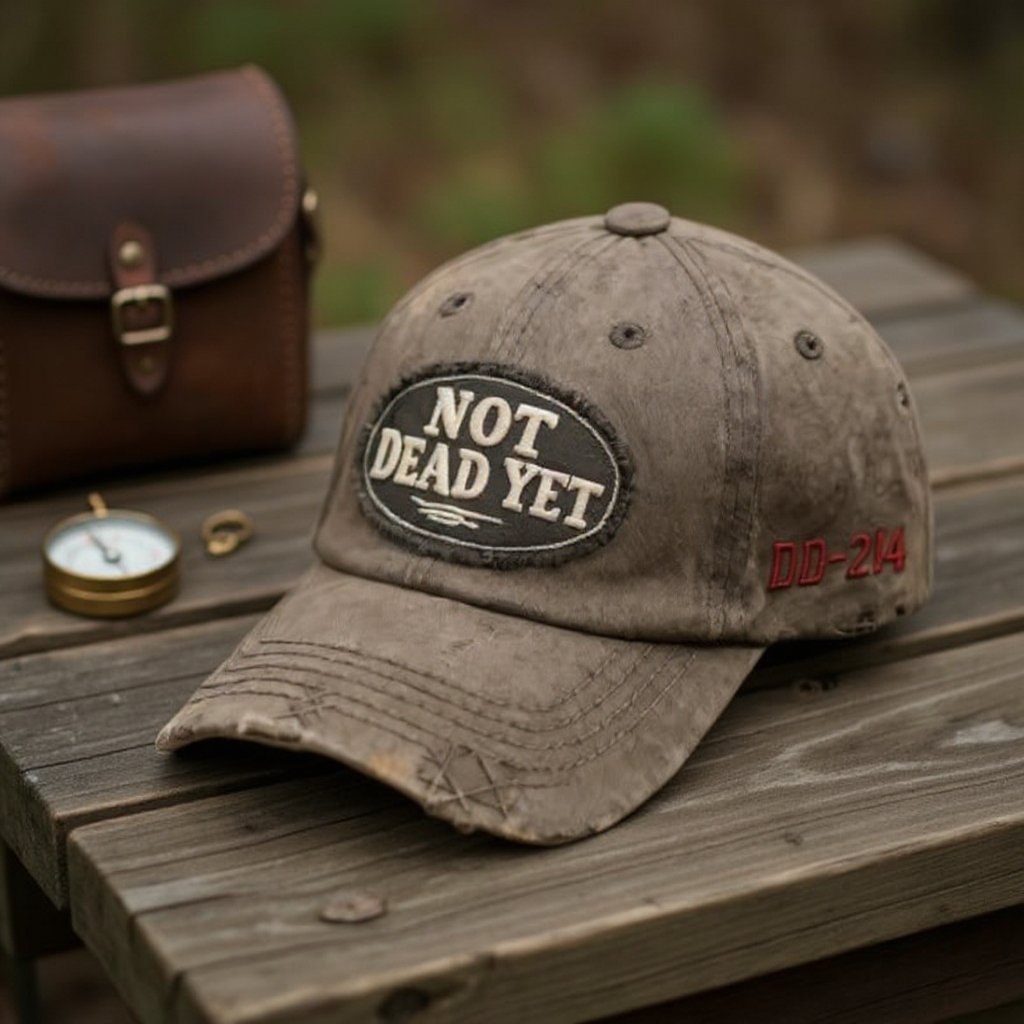 NOT DEAD YET - Vintage Washed Baseball Cap💎