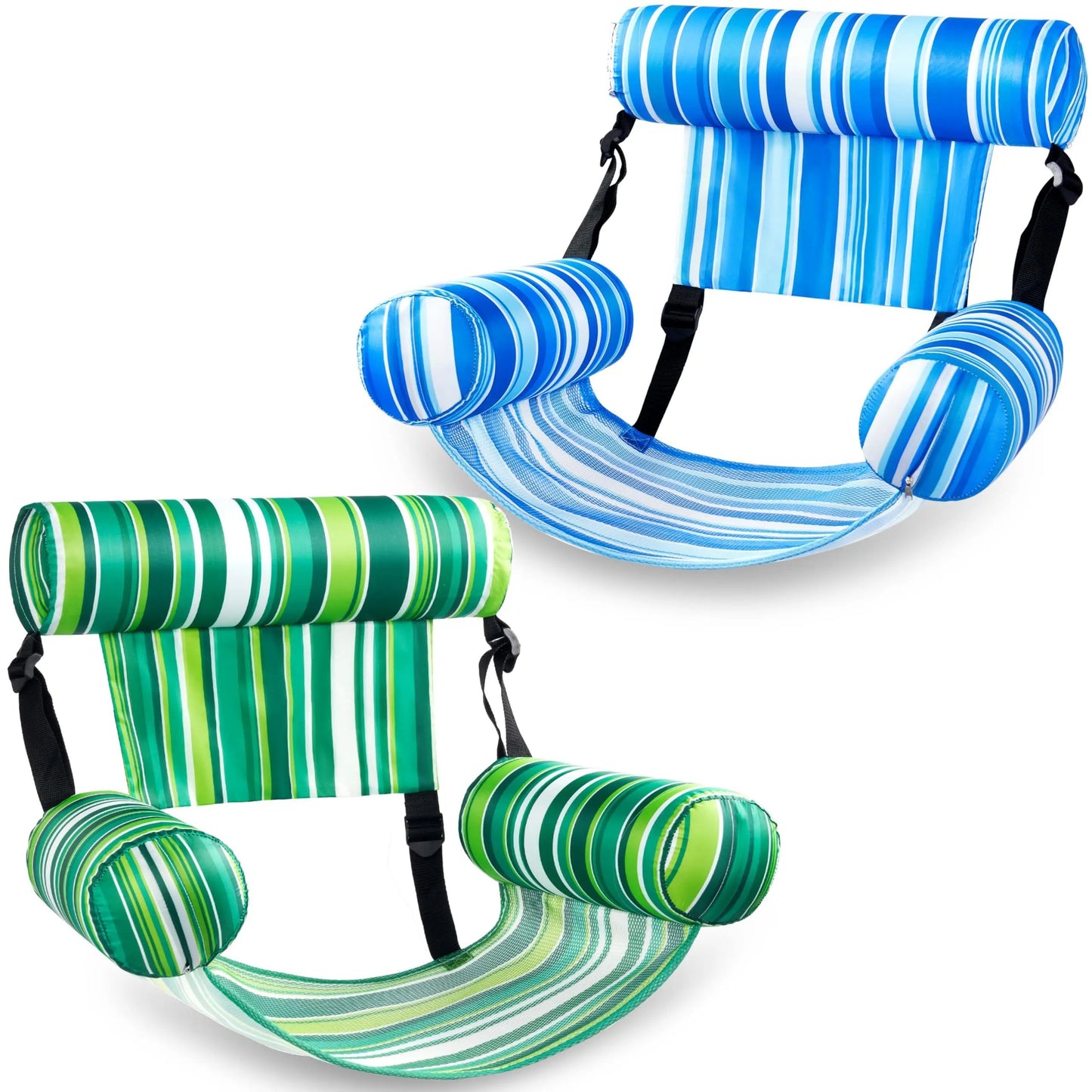 ⚡Hot Sales 49% OFF🔥Inflatable Pool Floats Adult, 2 Packs  Floating Lounge Chairs