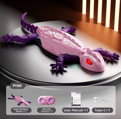 Gecko Rush Remote Control Wall Climbing Lizard Toy — Ceiling & Floor Crawler