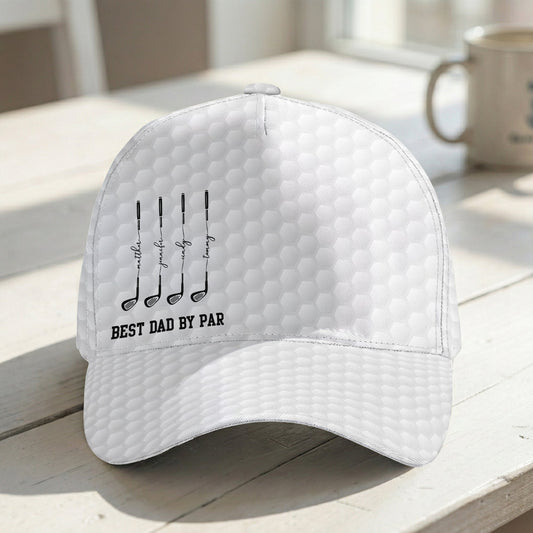 Father's Day Gifts, Best Dad By Par, Best Grandpa By Par - Personalized Cap