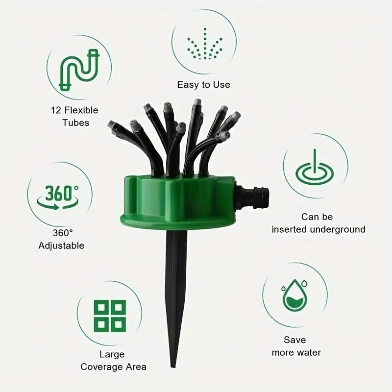 💦Adjustable Multi-Nozzle Lawn Sprinkler