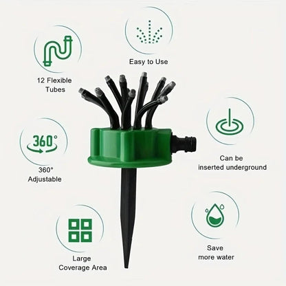 💦Adjustable Multi-Nozzle Lawn Sprinkler