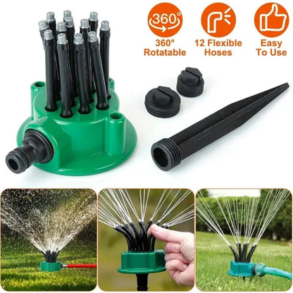 💦Adjustable Multi-Nozzle Lawn Sprinkler
