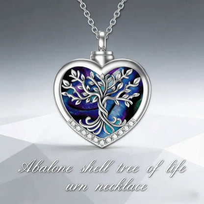 🌳❤️Heart Tree of Life Cremation Memorial Pendant | symbolizing the eternal continuity of life and love.