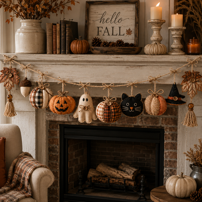Cozy Fall Fabric Garland