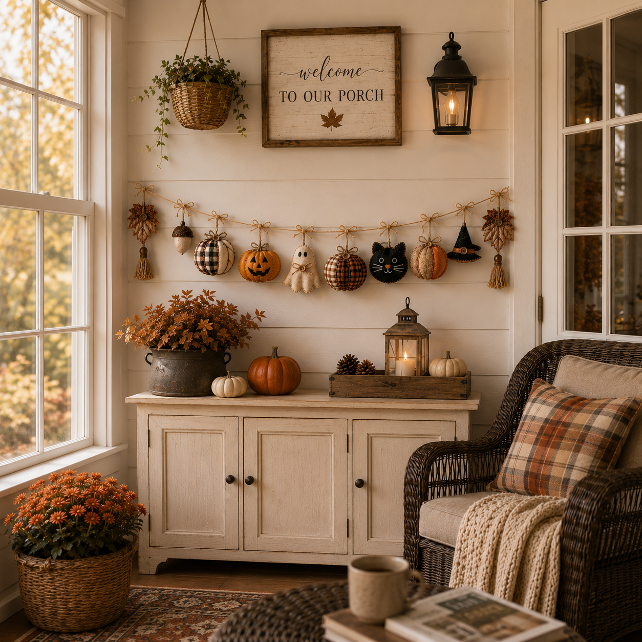 Cozy Fall Fabric Garland