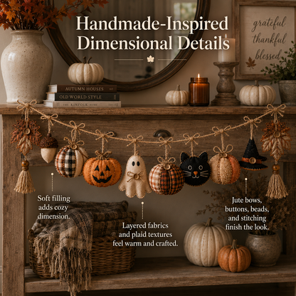 Cozy Fall Fabric Garland