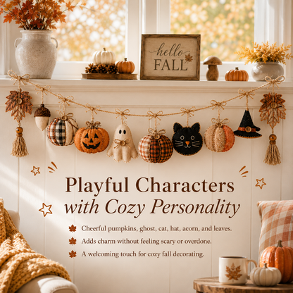 Cozy Fall Fabric Garland
