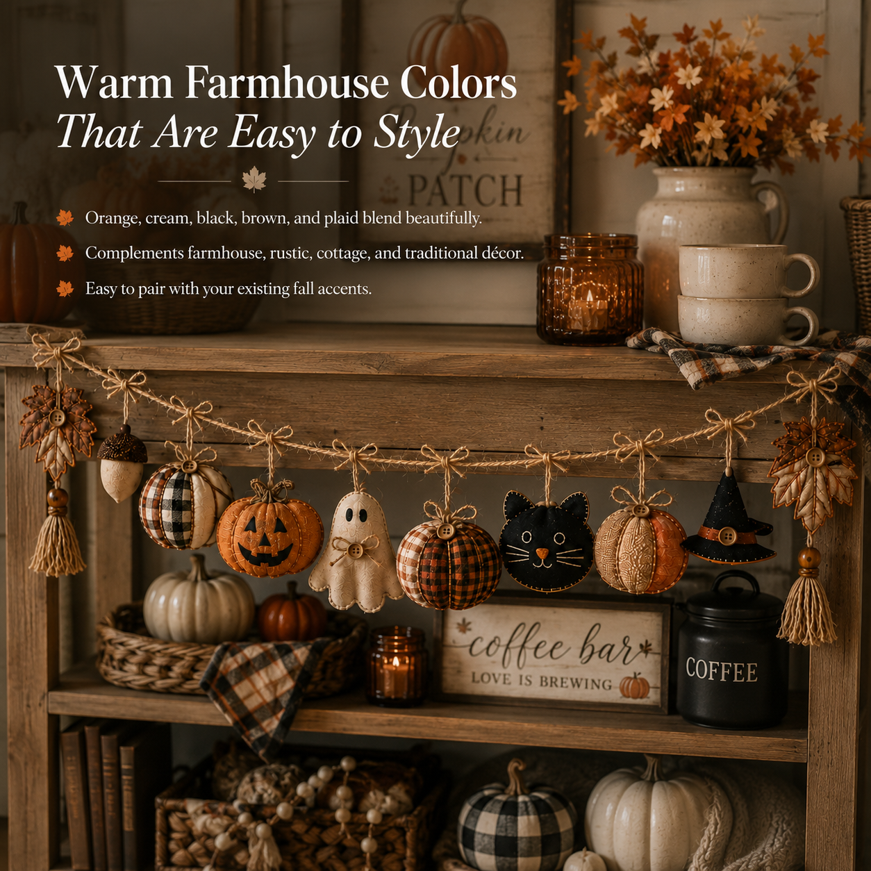 Cozy Fall Fabric Garland
