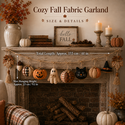 Cozy Fall Fabric Garland
