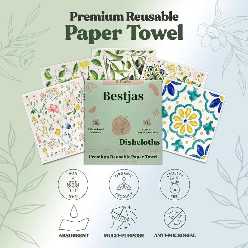 Swedish kitchen cleaning dishcloth | 5 Pack