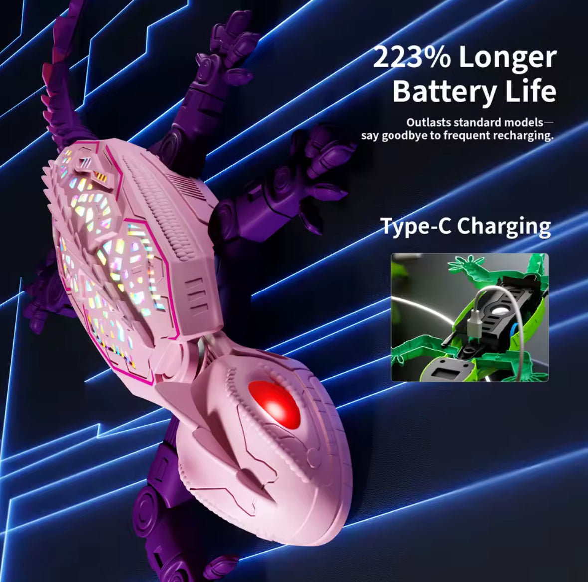 Gecko Rush Remote Control Wall Climbing Lizard Toy — Ceiling & Floor Crawler