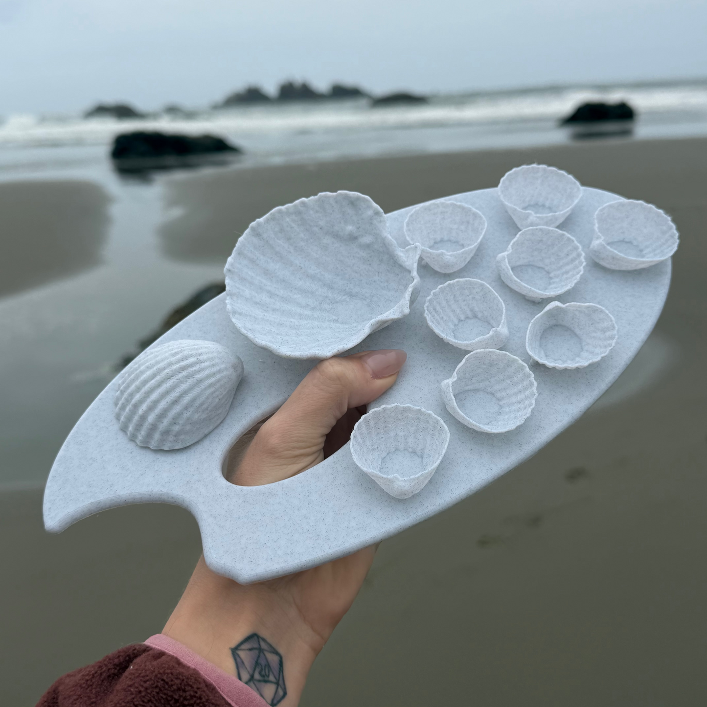✨ Sea Shell Painting Palette🐚