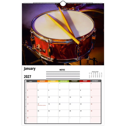 Drums Wall Calendar 2027