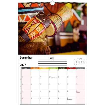 Drums Wall Calendar 2027