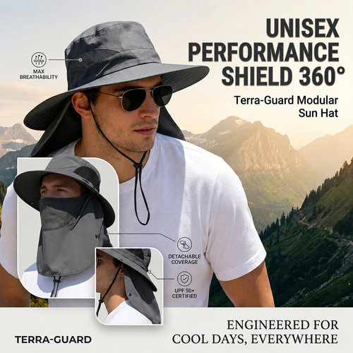 🔥Summer Sale 49% OFF🔥 - 🌞UPF 50+ Sun Protection Hat With Full Face & Neck Coverage
