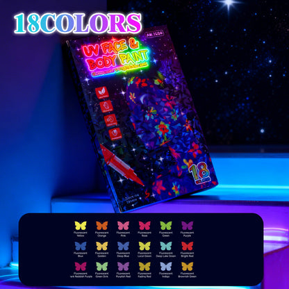 🥳2026 HOT SALE💞🎁✨Buy 2 Get 1 Free !🎁UV Glow Face and Body Paint Markers Set