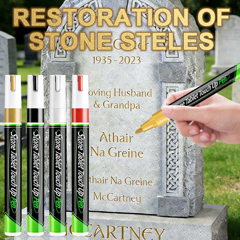 🐦Golden Tombstone Marker Pen for Restoring Faded Grave Inscriptions