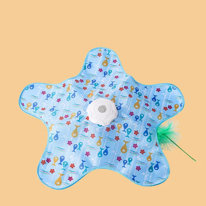Cat Toys Interactive Hide and Seek Toy with Motion Activated Feathers
