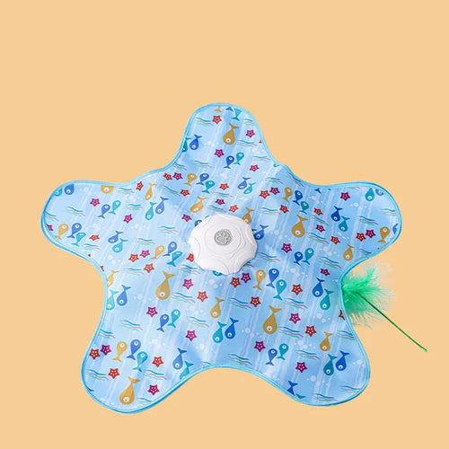 Cat Toys Interactive Hide and Seek Toy with Motion Activated Feathers