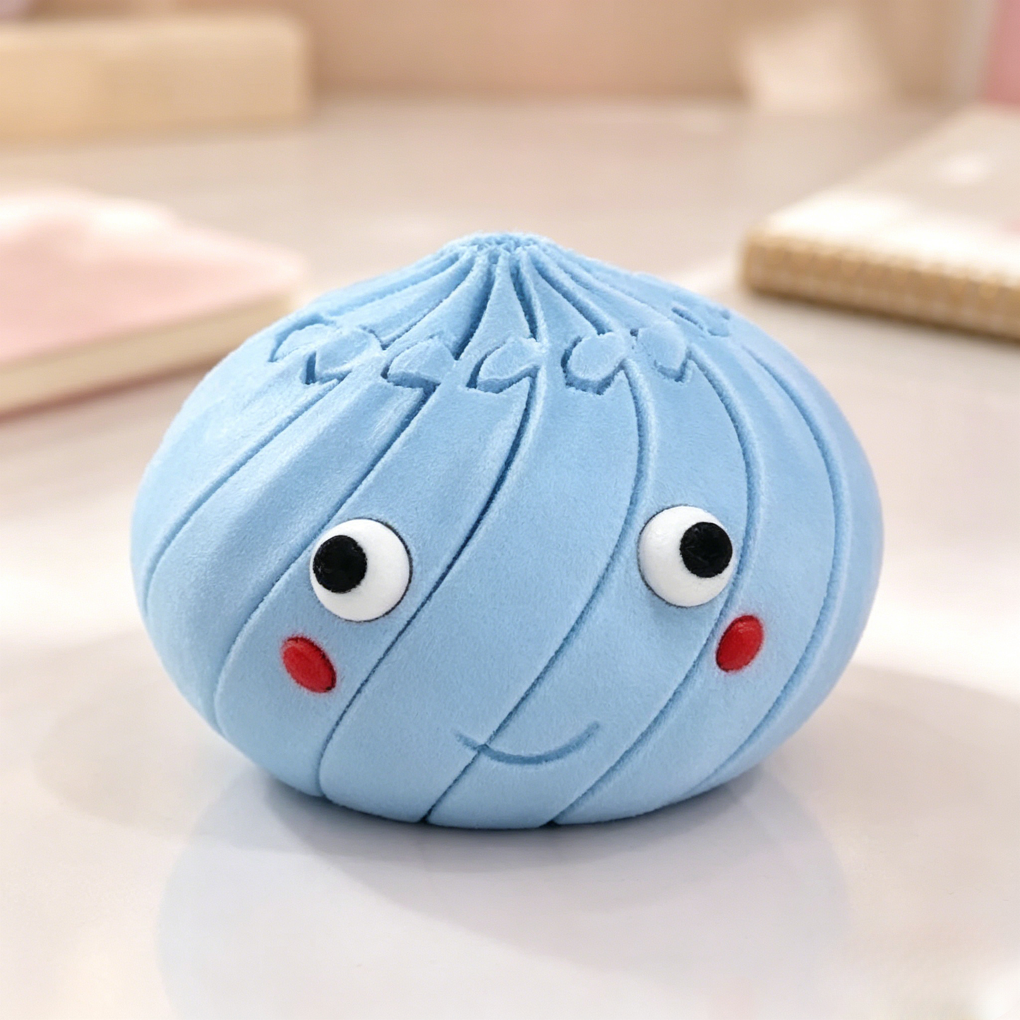 Dumpling 3D Printed Fidget Toy, Cute Kawaii Desk Decor, Squishy Inspired Gift