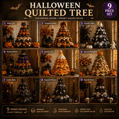 🔥LAST DAY 50% OFF - 🎃 DIY Halloween Quilted Fabric Tree Kit – Easy Layered Fabric Holiday Décor for Quilting Lovers(📦Buy 2 Free Shipping)