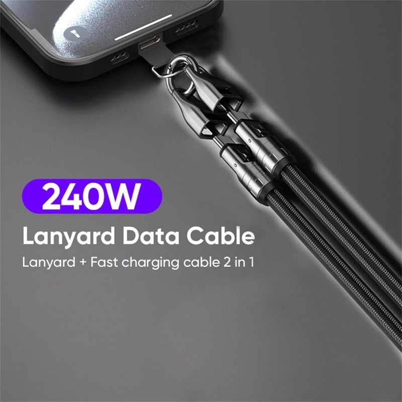 240W USB-C Lanyard Charging Cable