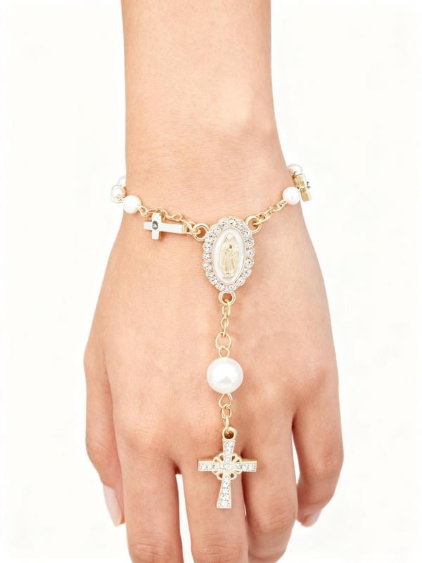 🚗Unique Retro Steering Wheel Rosary Pendant