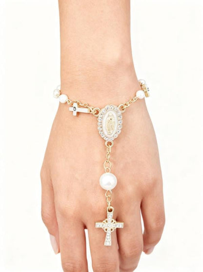 🚗Unique Retro Steering Wheel Rosary Pendant