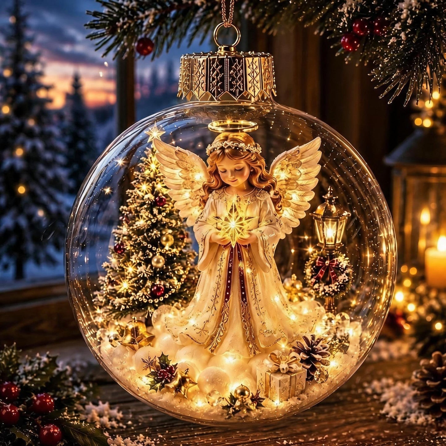 🔥49% OFF - 🎄✨Glowing Christmas Diorama Ornament