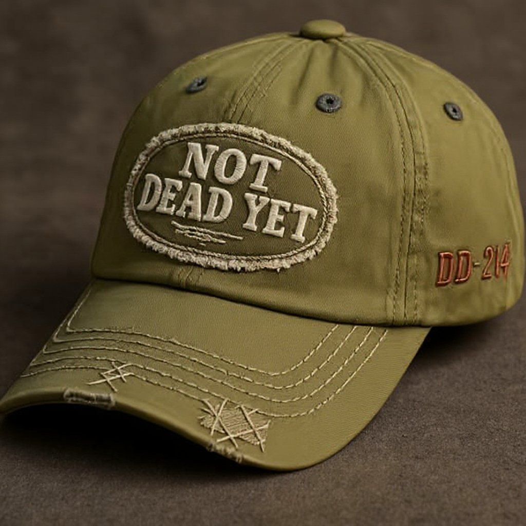 NOT DEAD YET - Vintage Washed Baseball Cap💎