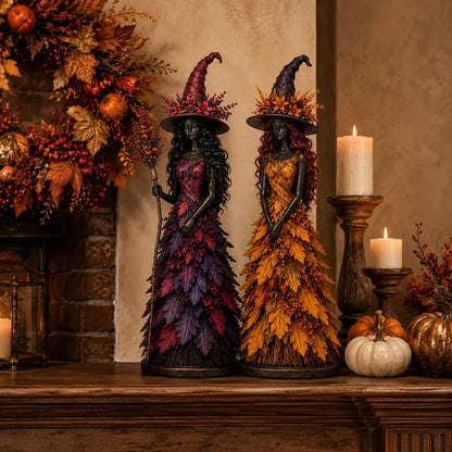 💥LAST DAY 50% OFF - 🧙 Enchanted Autumn Witch Figurine (📦Buy 3 Free Shipping)
