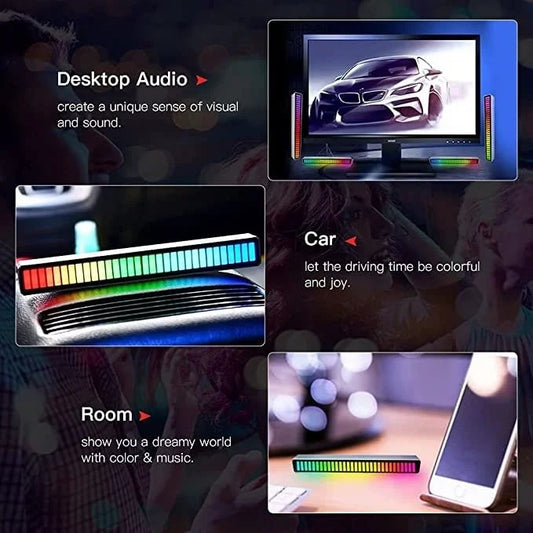 🔥Last Day Promotion - 49% OFF⏰Wireless Sound Activated RGB Light Bar
