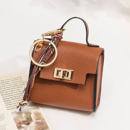 👜 Mini Keychain Coin Purse — Cute Bag Charm with Twist-Lock Pouch