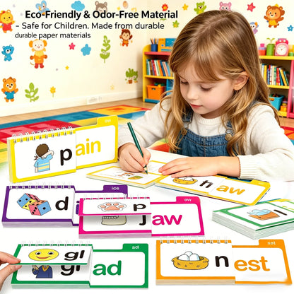 📚 Read & Rhyme Flip-Book Set – 30 Educational Phonics Flip Books for Early Learning