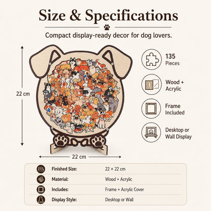Wooden Dog Jigsaw Puzzle