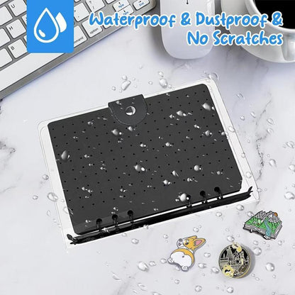 📌8 Pages Clear Felt Pin Display Book