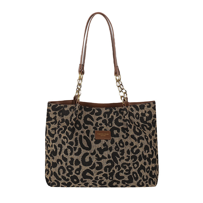 👜 LIMITED-TIME 50% OFF! ✨ Ladies Elegant Handbag – Large Capacity, Leopard Print, Versatile 🌟