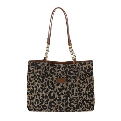 👜 LIMITED-TIME 50% OFF! ✨ Ladies Elegant Handbag – Large Capacity, Leopard Print, Versatile 🌟