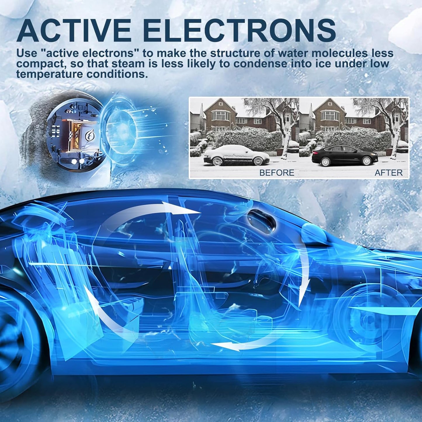 🔥❄️2025 Newest Electromagnetic Snow and Ice Prevention Device (Solar Powered)