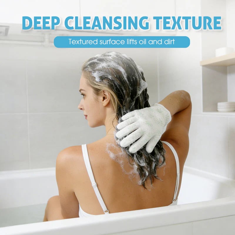 Rinse-Free Hair Cleansing Gloves for Oil Control (10-Pack)