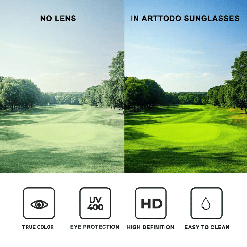 🔥Black Friday Flash Deal🌟🕶️Premium Polarized Sports Sunglasses – Designed for Golfers🏌️
