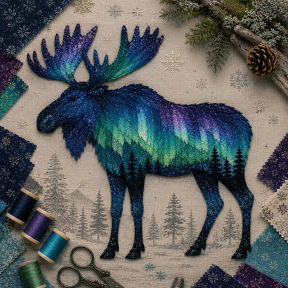 Northern Lights Wildlife DIY Patchwork Kit