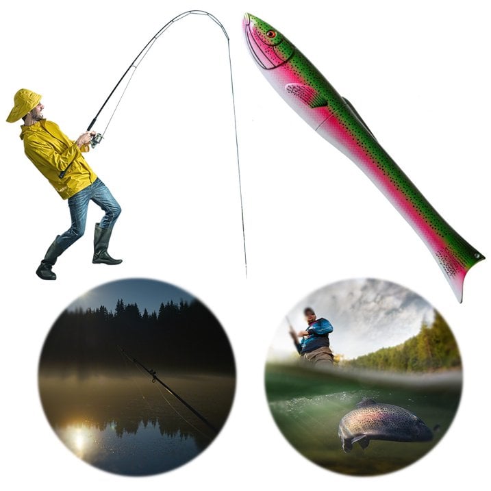 🐟🎣Innovative Fish-Shaped Telescopic Fishing Rod – Compact Mini Pocket Pole & Travel Gadget – Perfect Gift for Men, Dad & Husband 🎁✨
