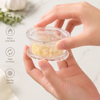 2PCS Clear Manual Garlic Twister and Ginger Mincer Tool
