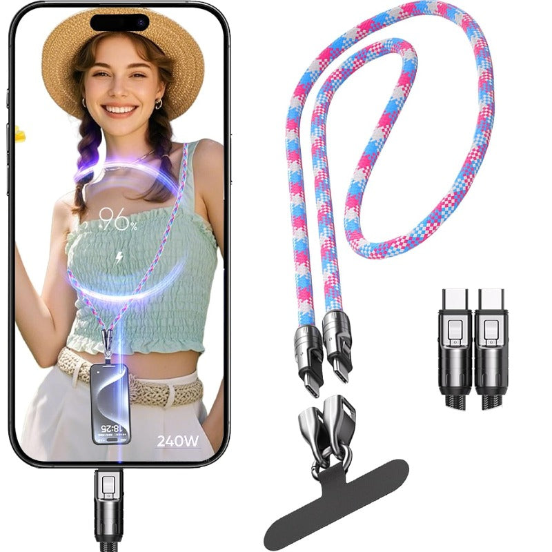 240W USB-C Lanyard Charging Cable